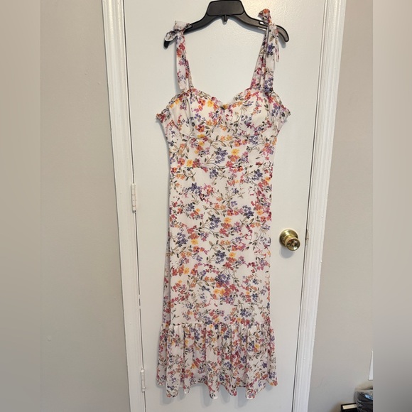 City Studio Dresses City Studio Floral Midi Dress Size Large Poshmark